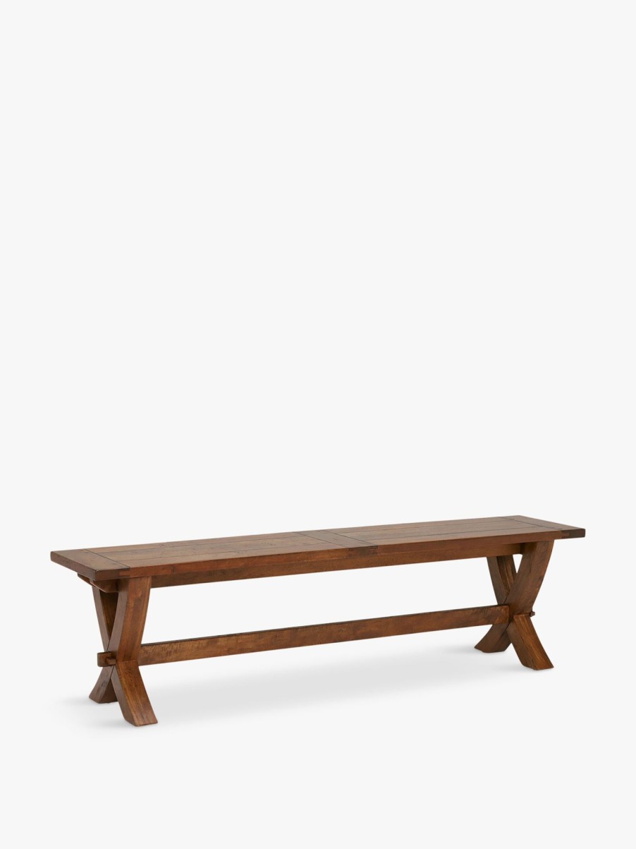 Furniture & Outdoor Barker and Stonehouse Dining Bench | New Frontier X Leg Bench Mango Wood