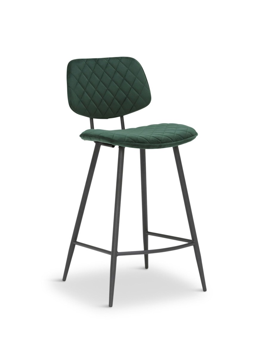 Furniture & Outdoor Barker and Stonehouse Counter & Bar Stools | Archer Green Velvet Bar Stool