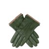 Women Dents Gloves | Lorraine Aniline Leather Gloves Sage