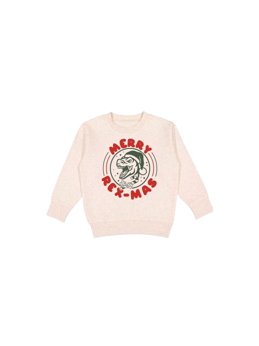 Kids Sweet Wink Sweatshirts & Knitwear | Merry Rex-Mas Sweatshirt Natural