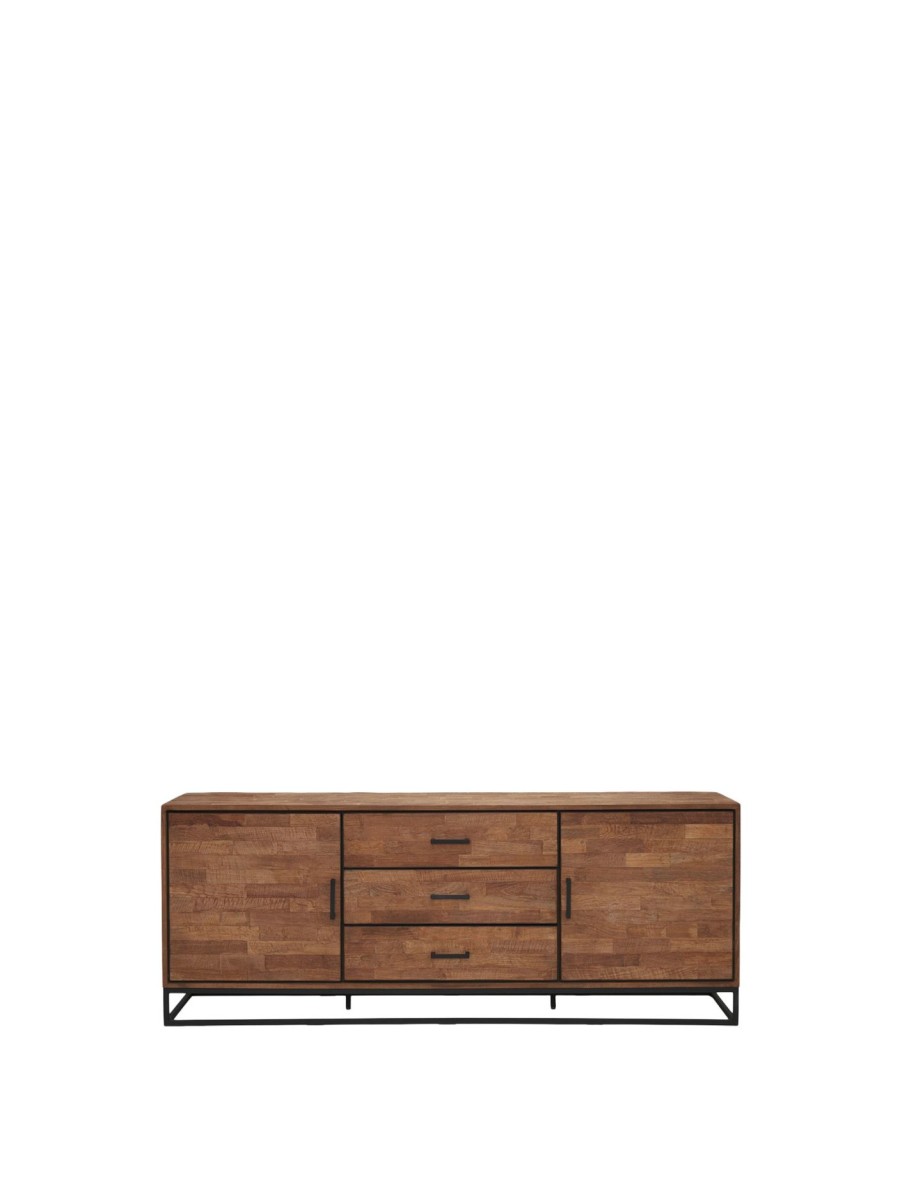 Furniture & Outdoor Barker and Stonehouse Sideboards | Borneo 2 Door 3 Drawer Dresser Brown