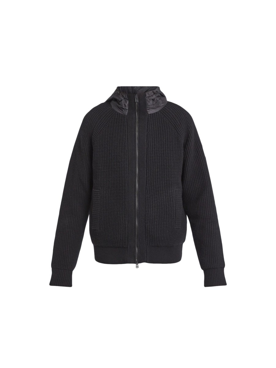 Men Belstaff Sweatshirts & Knitwear | Anton Zip Cardigan Black