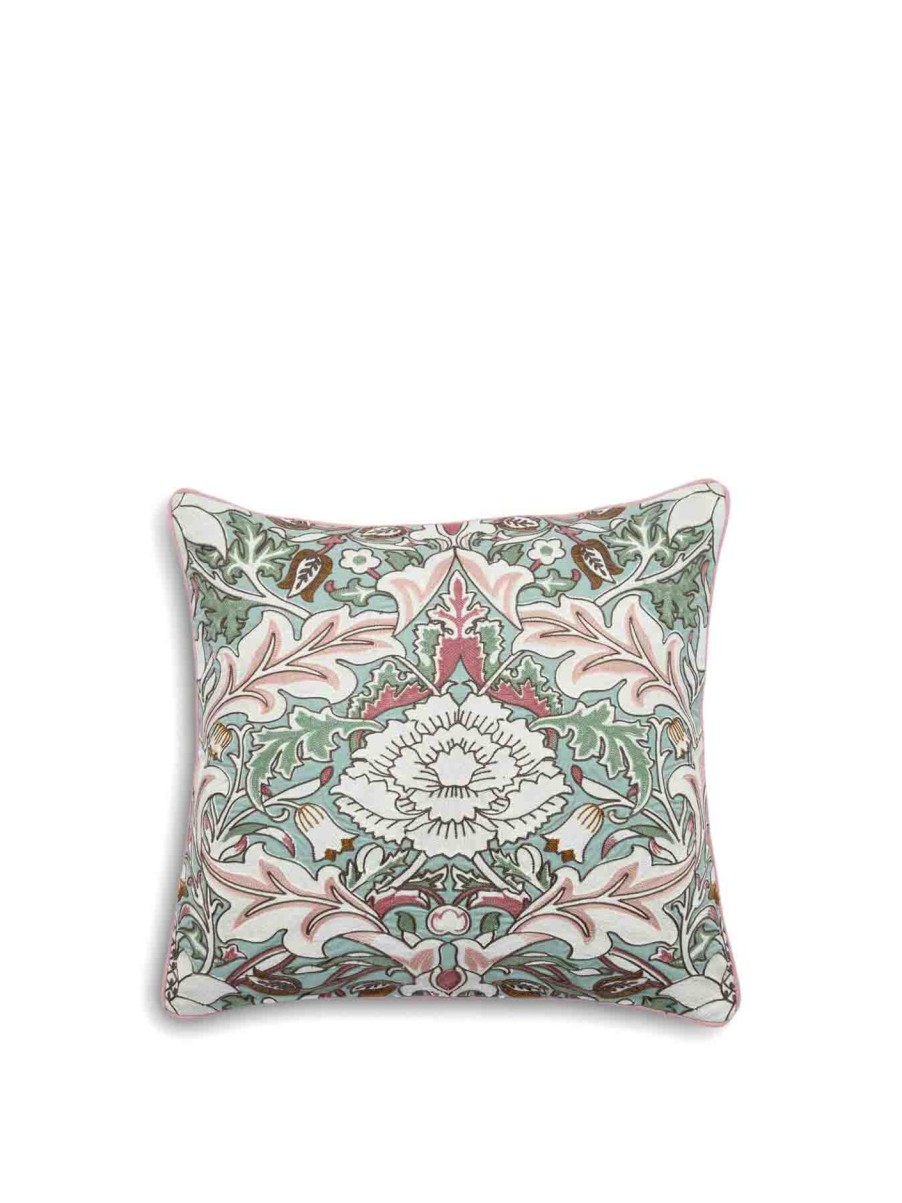 Home & Tech Morris & Co Cushions & Textiles | Strawberry Thief Severne Cushion Pink