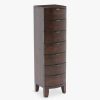 Furniture & Outdoor Barker and Stonehouse Chest Of Drawers | Navajos Reclaimed Wood 7 Drawer Tallboy Reclaimed Wood, Chestnut Finish