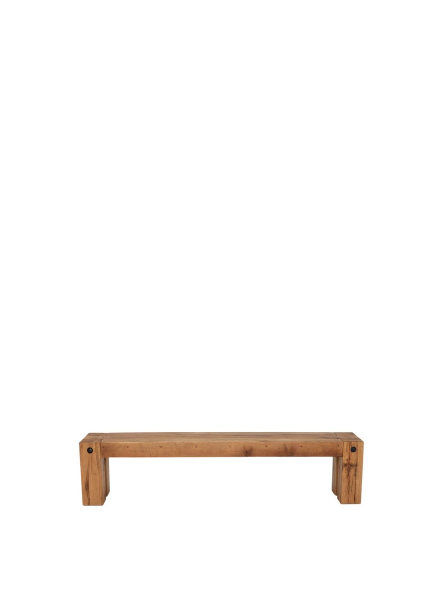 Furniture & Outdoor Barker and Stonehouse Dining Bench | Salem Bench, Rustical Oak Brown