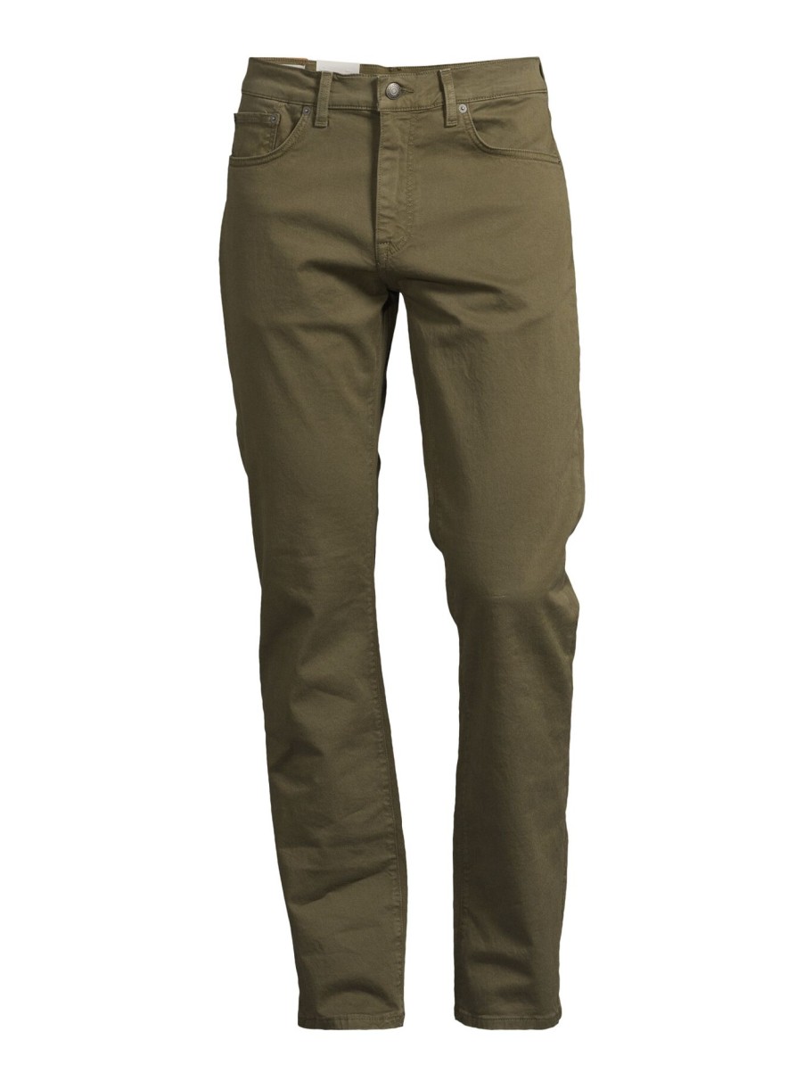 Men GANT Jeans | Regular Fit Desert Jeans Juniper Green