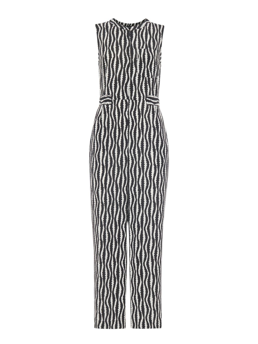 Women Whistles Jumpsuits & Playsuits | Optical Rope Josie Jumpsuit Black/White