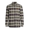 Men Fred Perry Shirts | Brushed Tartan Shirt Field Green