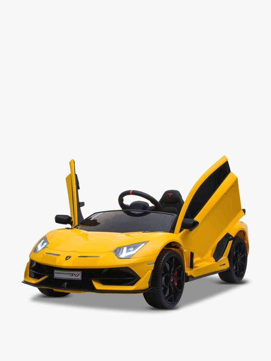 Kids Ricco Scooters & Outdoor Toys | Lamborghini Aventador Svj Ride On Car Yellow