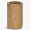 Home & Tech Andrea House Bathroom Accessories | Black Oak Toothbrush Holder