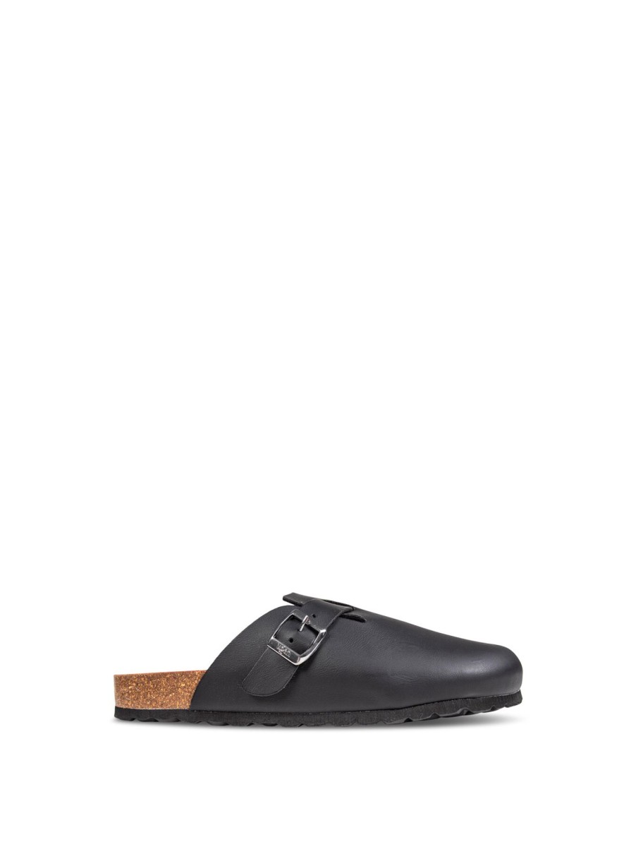 Men V.gan Sandals | V.Gan Vegan Taro Footbed Sandals Black