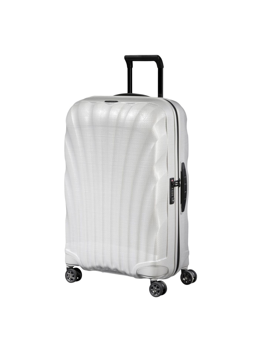 Home & Tech Samsonite | C Lite Spinner 4 Wheel 69Cm Suitcase Off White