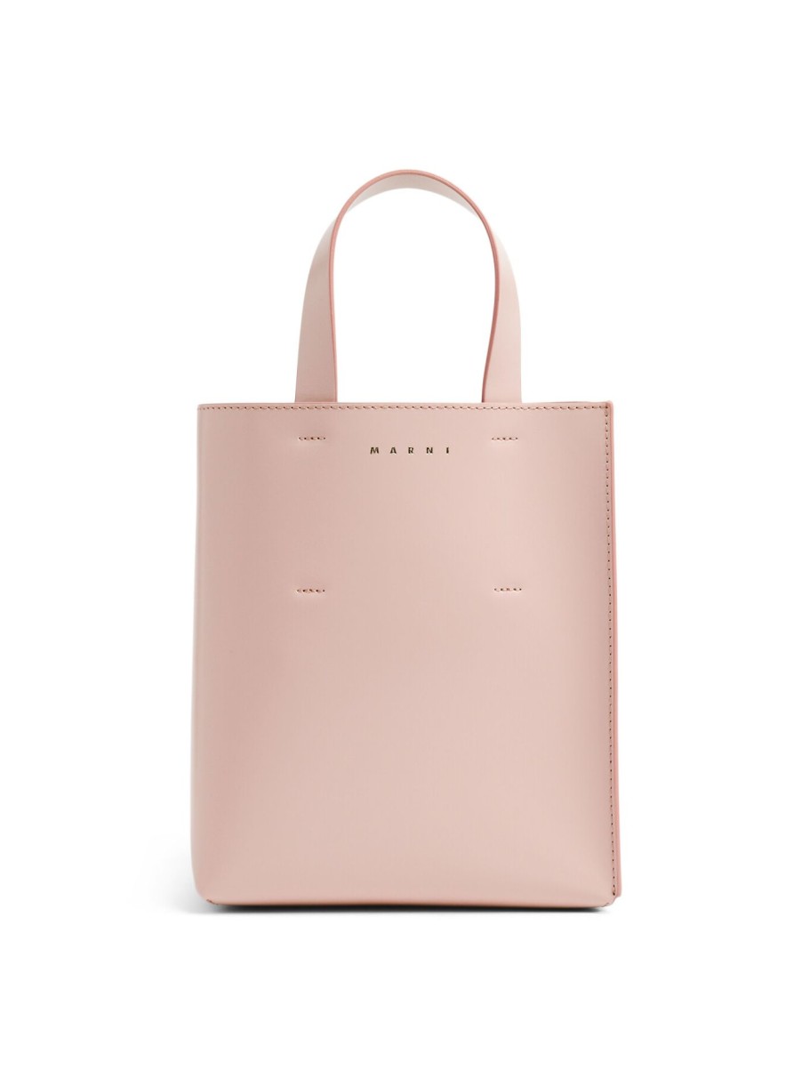 Women Marni Tote Bags | Museo Bag Mini Light Pink