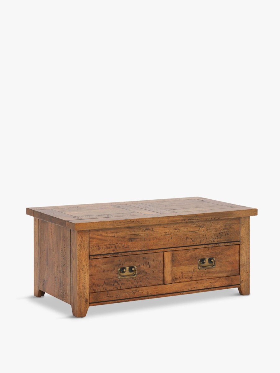 Furniture & Outdoor Barker and Stonehouse Coffee Tables | New Frontier Mango Wood Storage Coffee Table Brown