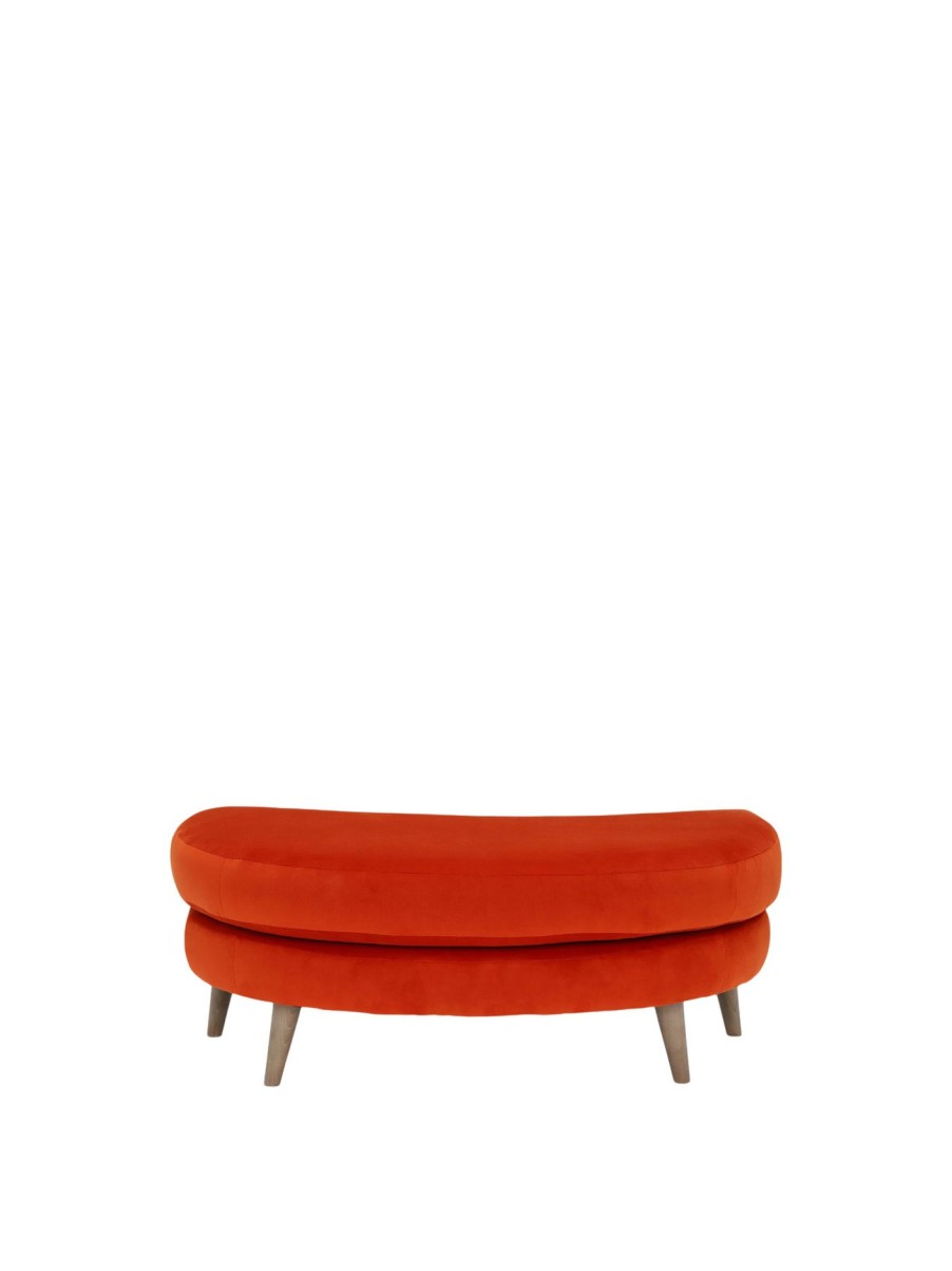 Furniture & Outdoor Barker and Stonehouse Footstools | Myers Cuddler Stool Red