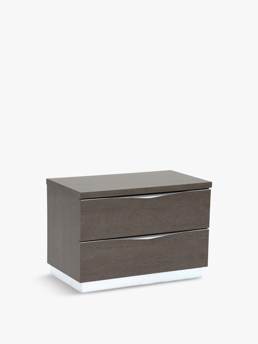 Furniture & Outdoor Barker and Stonehouse Bedside Tables | Lutyen Large Bedside Table, And Taupe Grey