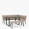 Furniture & Outdoor Barker and Stonehouse Rectangular Dining Tables | Belize Left Hand Corner Dining Set Taupe