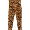 Kids Mini Rodini Bottoms | Basic Leopard Leggings Beige