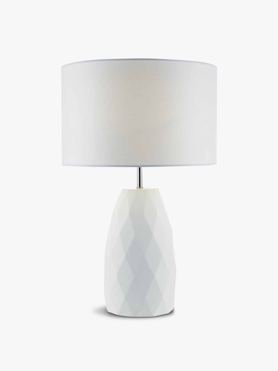 Home & Tech Dar Lighting Desk & Table Lamps | Ciara Table Lamp White