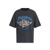 Men Ed Hardy T-Shirts | Live Once Double Sleeve Relaxed Tshirt Black