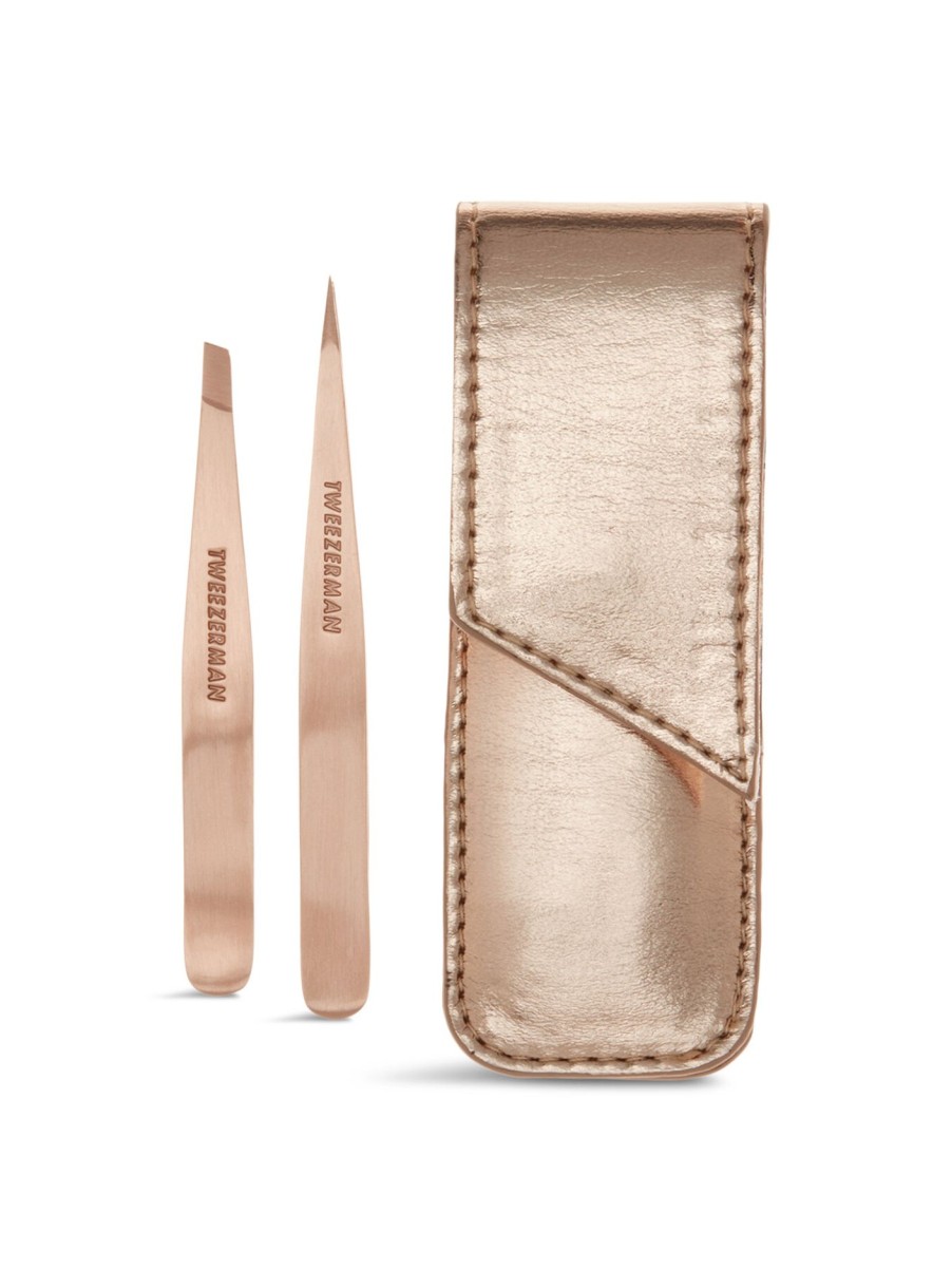 Beauty Tweezerman Skincare Tools | Rose Gold Petite Tweeze Set