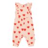 Kids Molo Baby Grows | Fallon All Over Red Hearts Romper Red Hearts Jersey