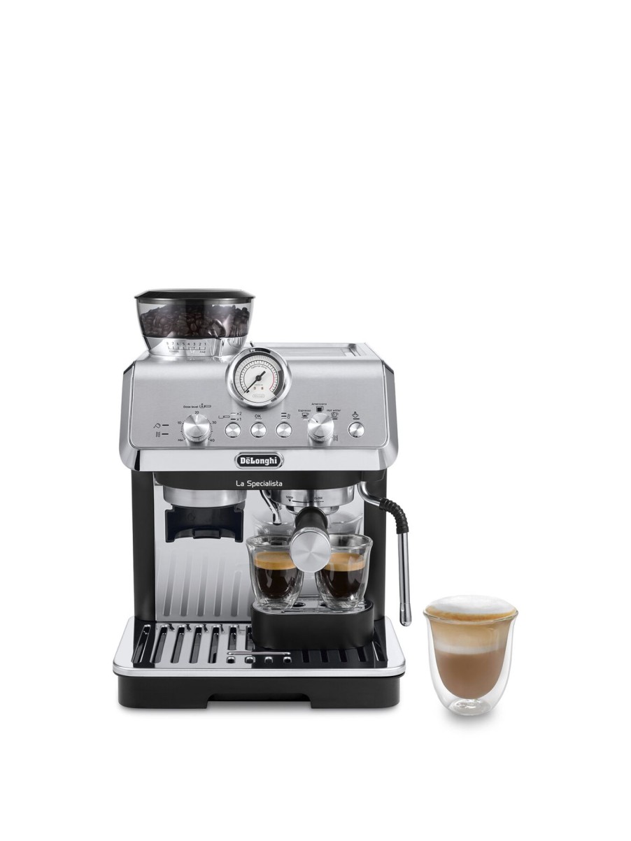 Home & Tech De'Longhi Kitchen Electricals | La Specialista Arte Manual Bean To Cup Espresso Machine Silver