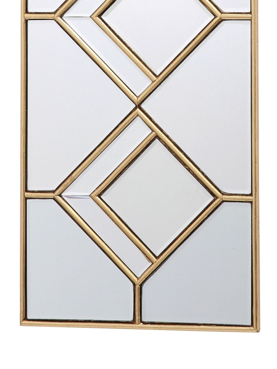 Home & Tech Dar Lighting Mirrors | Kipton Rectangle Decorative Mirror Gold Leaf