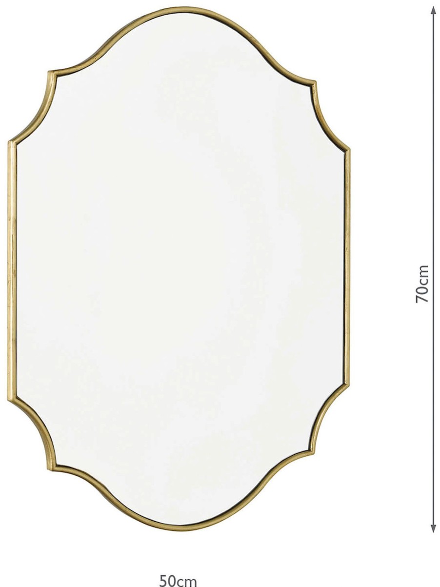 Home & Tech Dar Lighting Mirrors | Ruggiero Rectangle Mirror Matt Gold