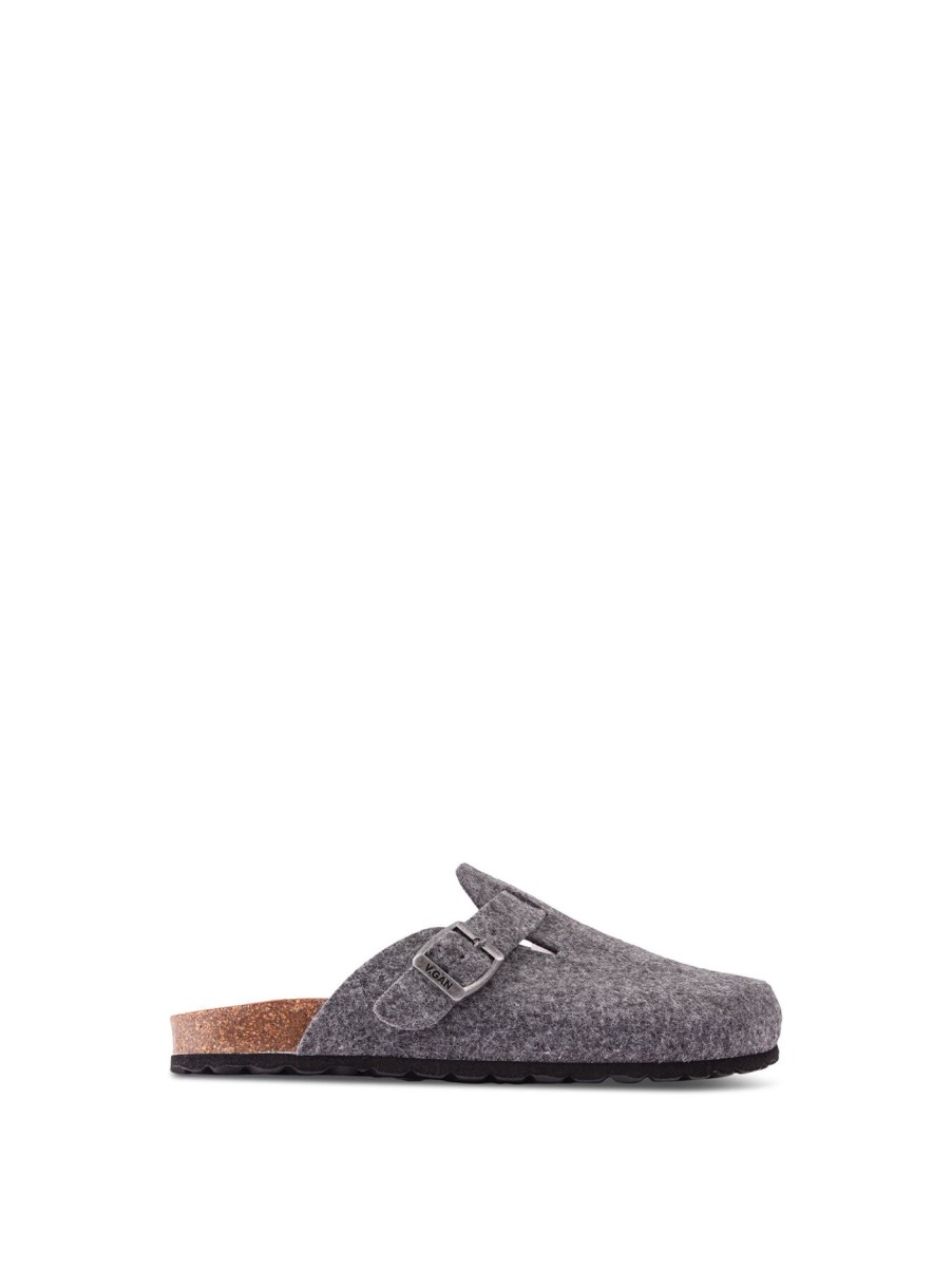 Men V.gan Sandals | V.Gan Vegan Taro Footbed Sandals Grey