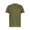 Men Fred Perry T-Shirts | Twin Tipped T-Shirt Uniform Green