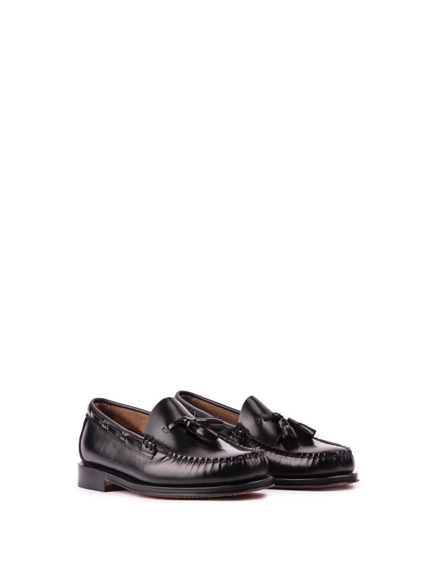 Men Bass Formal Shoes | Bass Larkin Moc Tassel Shoes Black