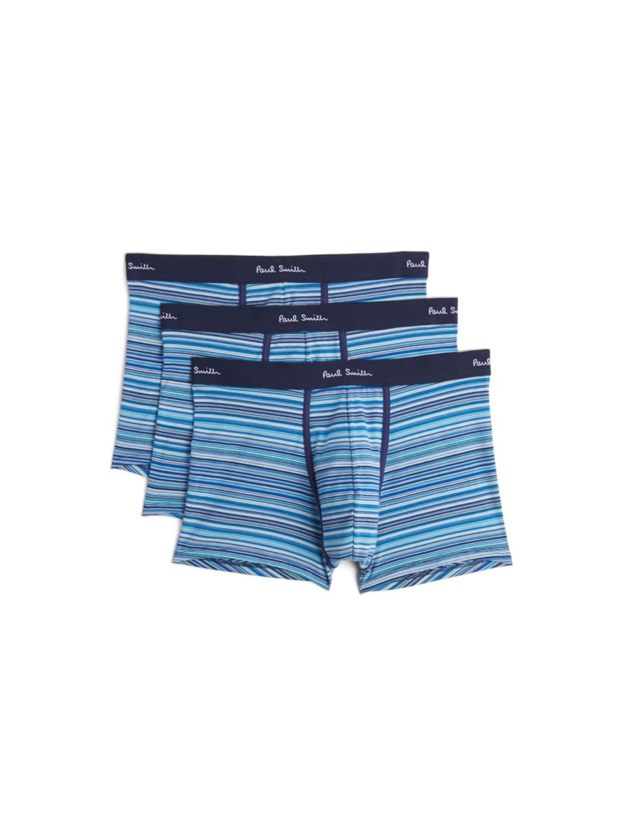 Men PS Paul Smith Underwear & Socks | 3 Pack Signature Trunks Navy