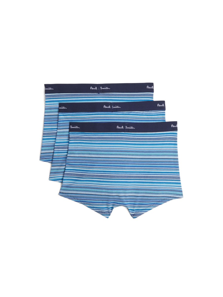 Men PS Paul Smith Underwear & Socks | 3 Pack Signature Trunks Navy