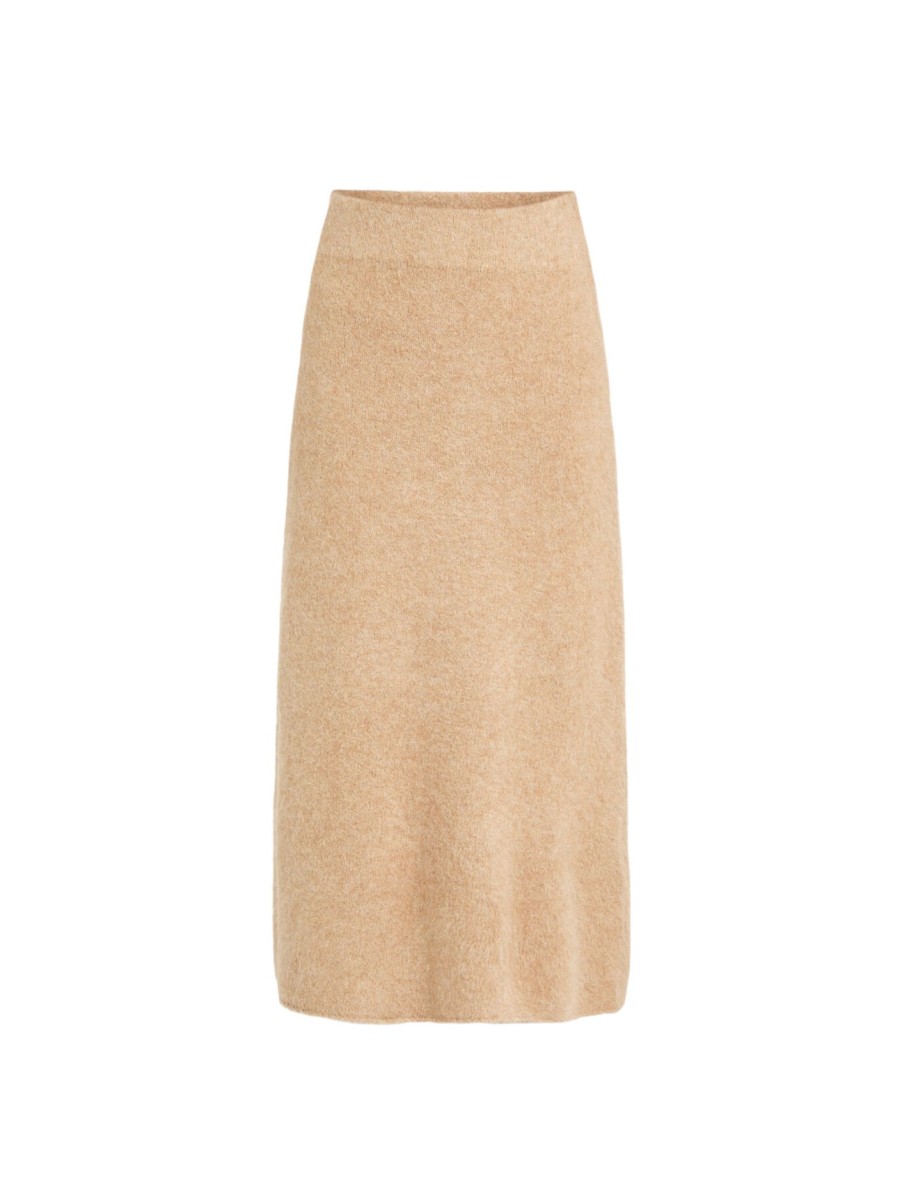 Women Holzweiler Skirts | Fure Fluffy Knit Skirt Beige