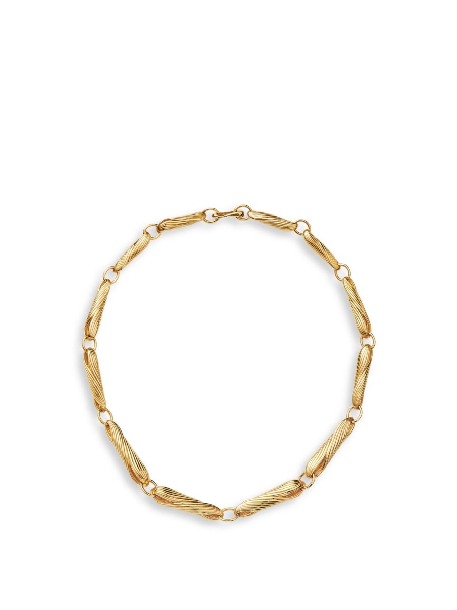 Women Missoma Jewellery | Chunky Wavy Necklace Gold