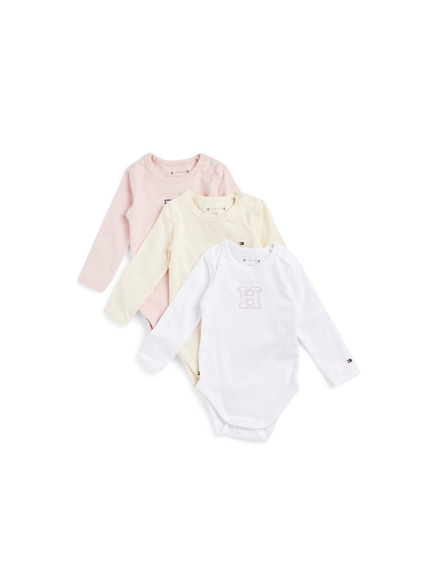 Kids Tommy Hilfiger Sets | Baby 3 Pack Giftbox Whimsy Pink