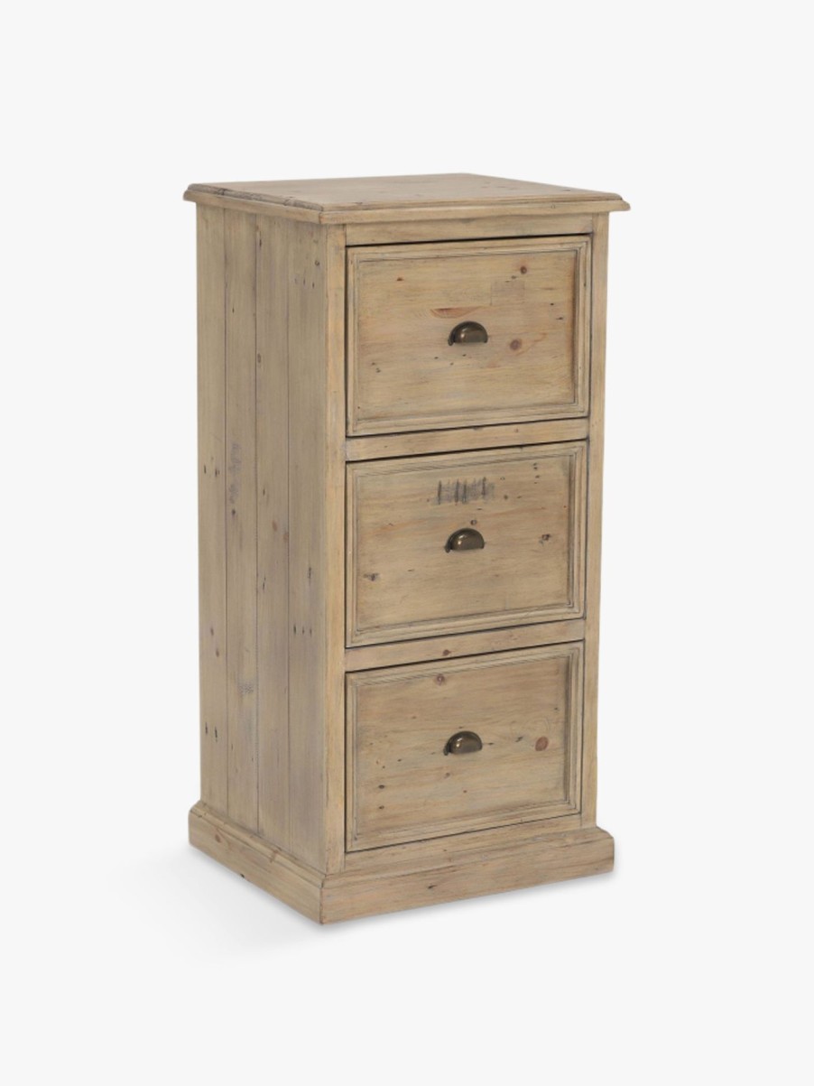 Furniture & Outdoor Barker and Stonehouse Filing Cabinets | Verberie 3 Drawer Filing Cabinet Reclaimed Wood