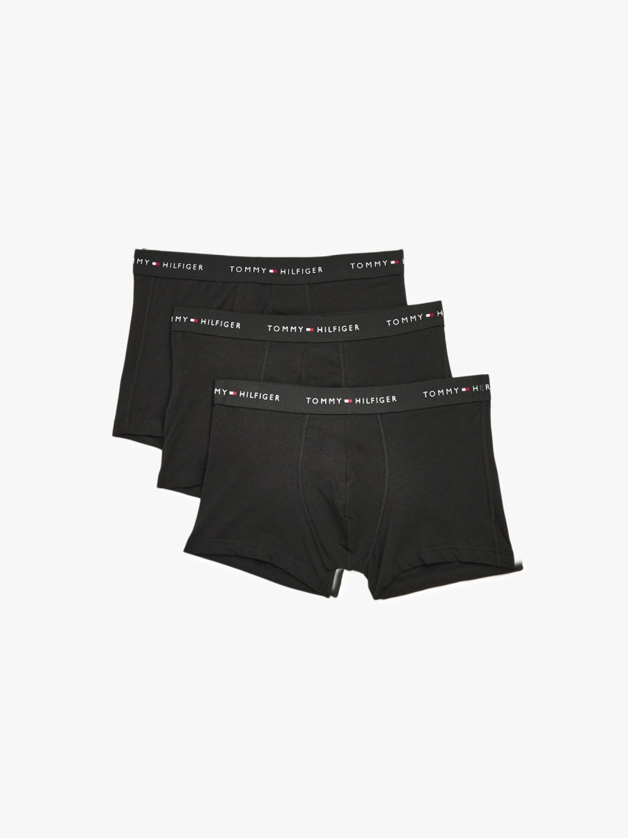 Men Tommy Hilfiger Underwear & Socks | 3 Pack Trunk Tnf Black