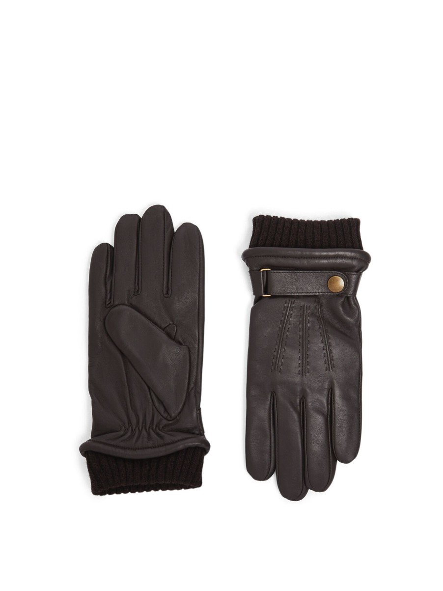 Men Dents Gloves | Henley Touchscreen Country Glove Brown