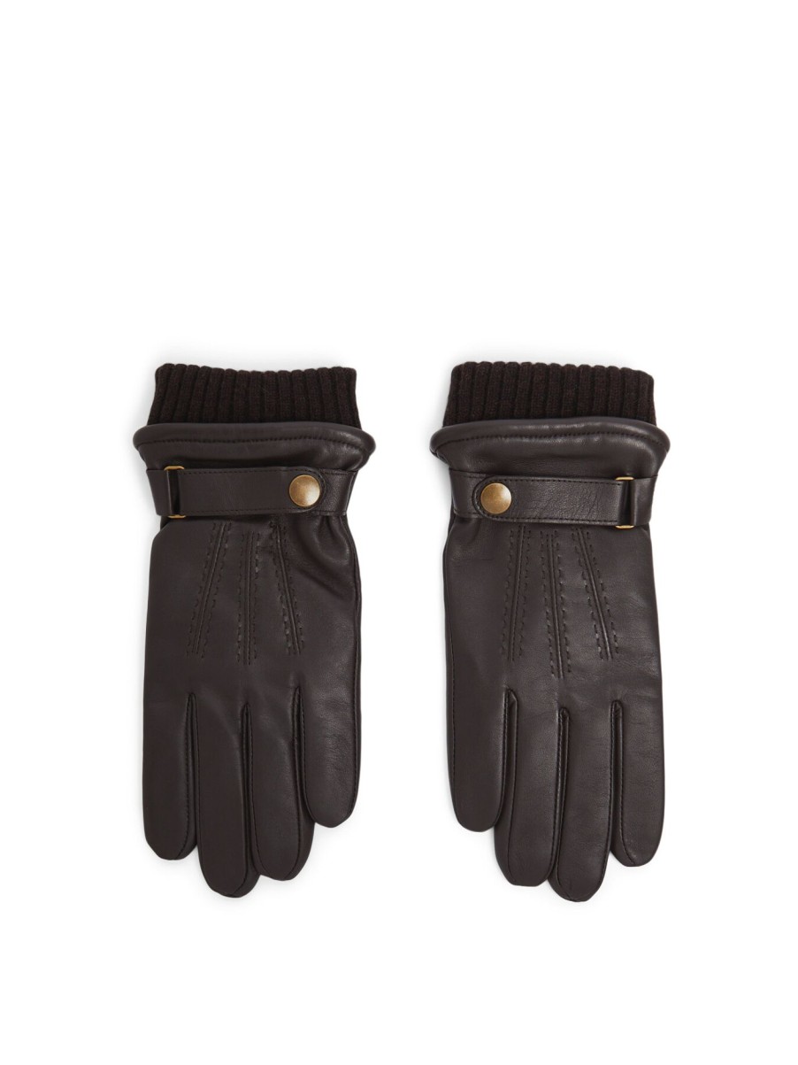 Men Dents Gloves | Henley Touchscreen Country Glove Brown