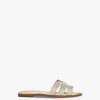 Women LK Bennett Sandals | Riley Flat Sandals Metallic