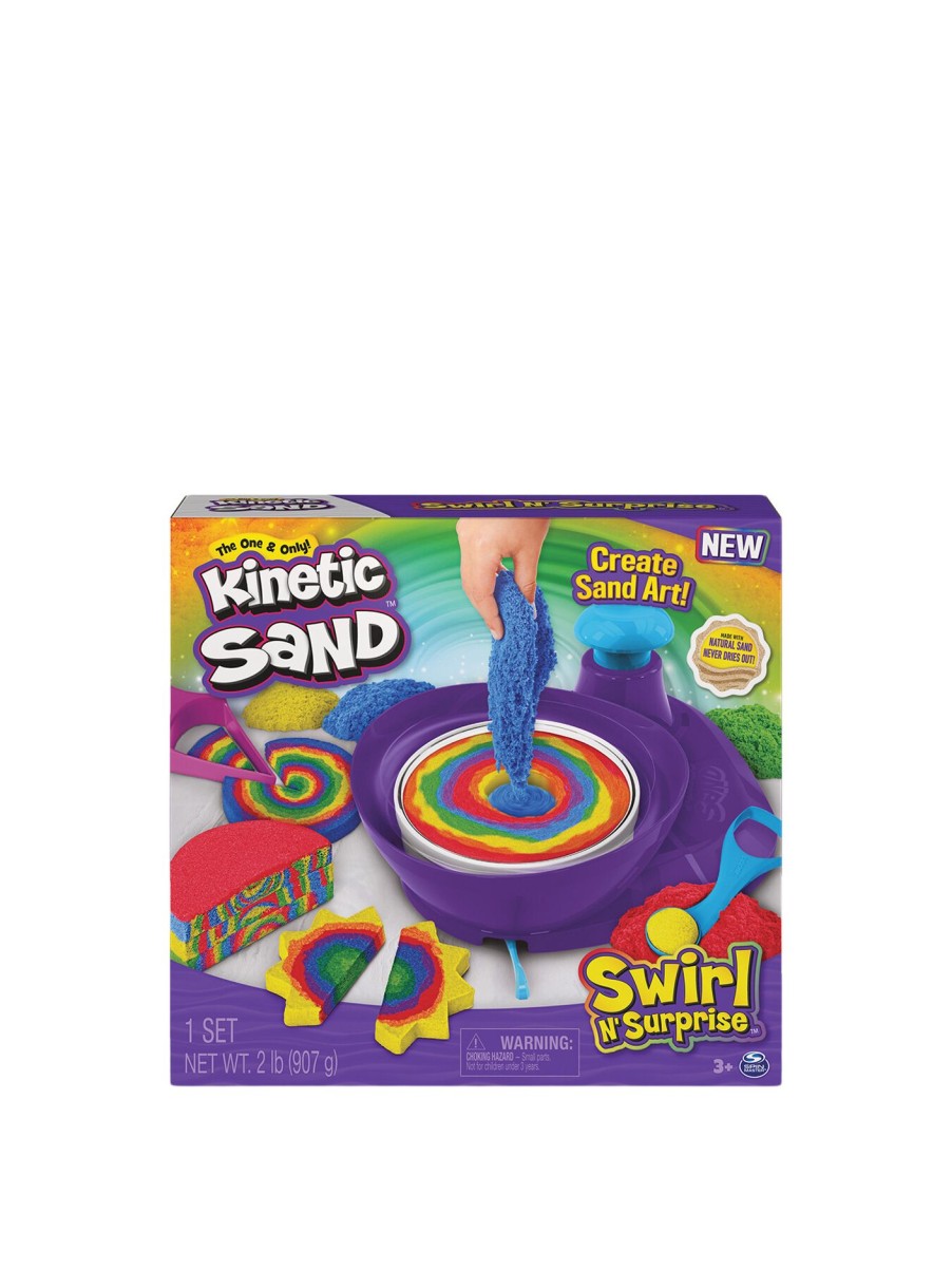 Kids Kinetic Sand Arts & Crafts | Swirl N' Surprise Playset