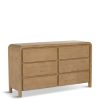 Furniture & Outdoor Barker and Stonehouse Wardrobes | Tosca Reclaimed Wood 6 Drawer Wide Dresser