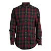 Men Polo Ralph Lauren Shirts | Custom Fit Sanded Twill Check Shirt Red/Green Multi