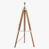 Home & Tech Dar Lighting Floor Lamps | Easel Tripod Floor Lamp Base Brown