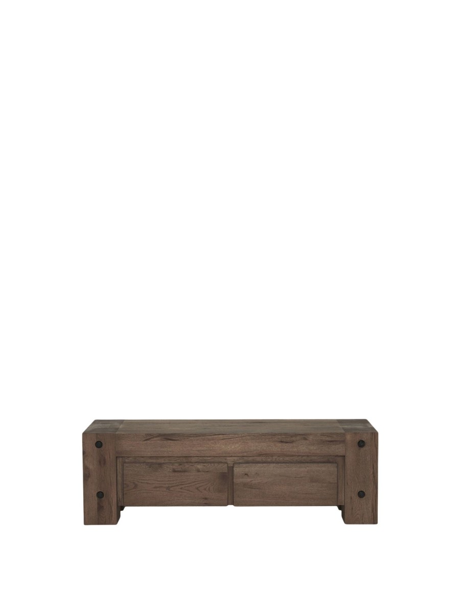 Furniture & Outdoor Barker and Stonehouse Tv Stands & Cabinets | Salem Tv Dresser, Rustical Oak Weathered Brown