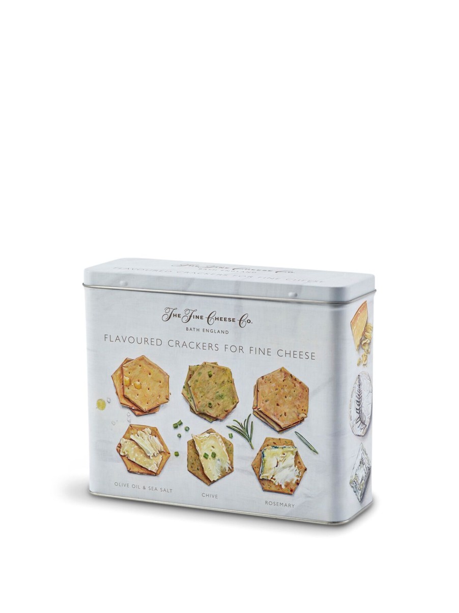 Food & Drink The Fine Cheese Co Biscuits | Flavoured Cracker Tin 375G