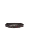 Men Ted Baker Belts | Keepsak Contrast Keeper Leather Belt Xchocolate