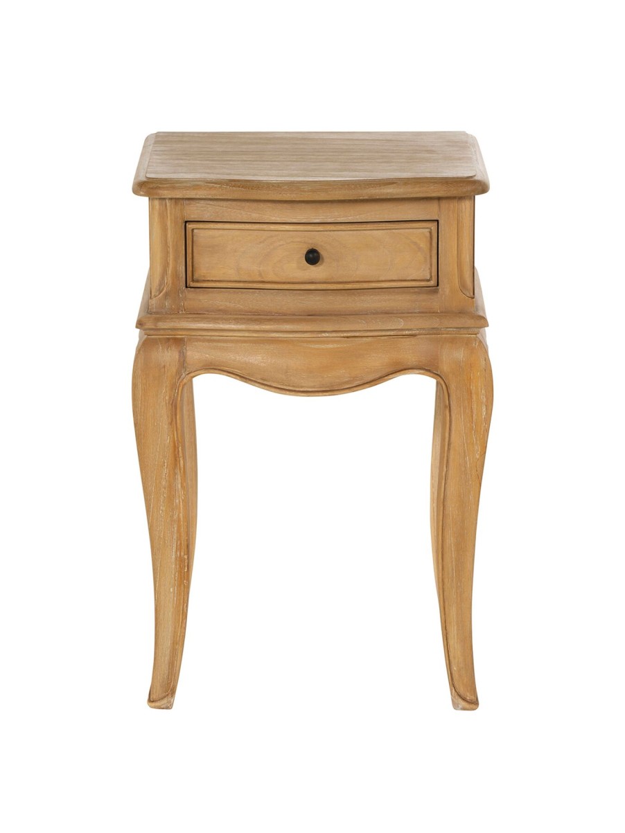 Furniture & Outdoor Barker and Stonehouse Bedside Tables | Cecile Light Wooden French Style 1 Drawer Bedside Table